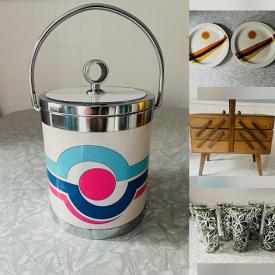 MaxSold Auction: This online auction features stoneware bean pots, vintage Pyrex, Star Wars collectibles, Fat Lava mugs, W. German pottery, vinyl records, vintage ashtrays, art pottery, Lustre ware, Denby stoneware, and more!